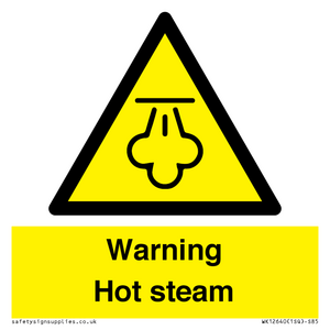 Warning Hot steam